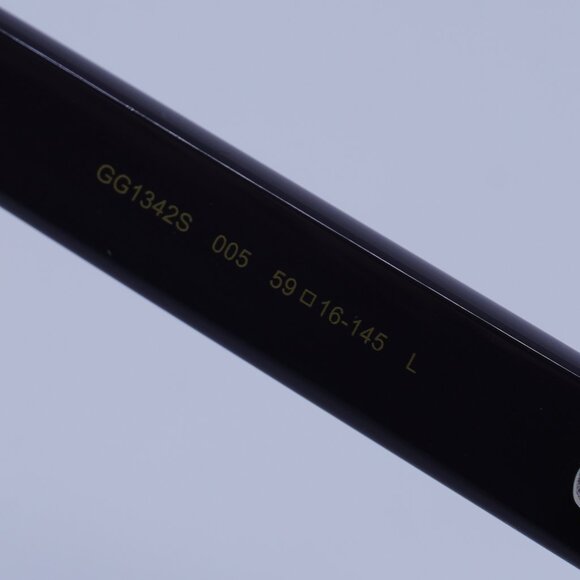 Gucci GG1342S 005 Sunglasses Grey Aviator Frame, Brown Lenses - Picture 8 of 10